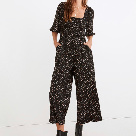 Madewell Pants - Madewell Wide Leg Jumpsuit-floral